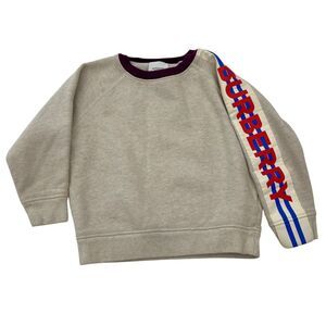 Burberry Beige Sweatshirt with Red and Blue Accents